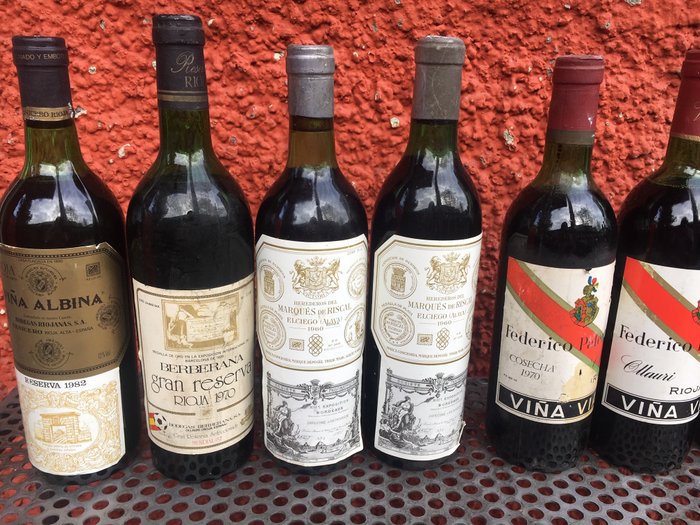 Mixed lot -  Lot of red wines - Rioja - 12 Bottles (0.75L)