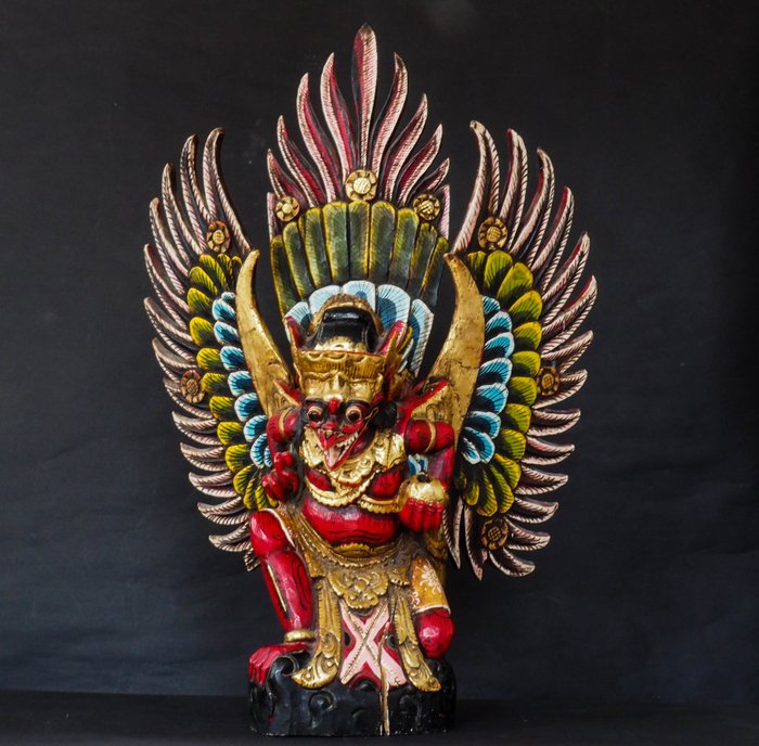 雕像 - 木 - Garuda  - 峇里島，印尼 
