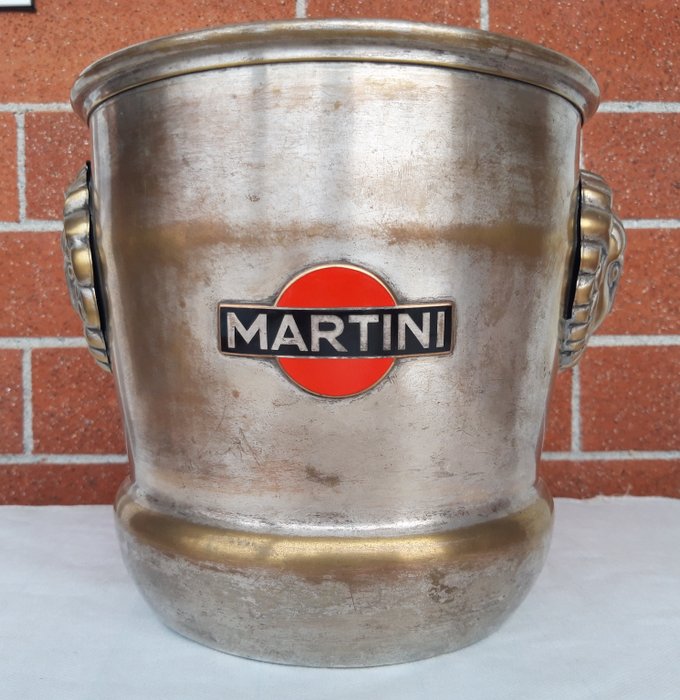Martini - Ijsemmer deur. (1) - VerZilverd.