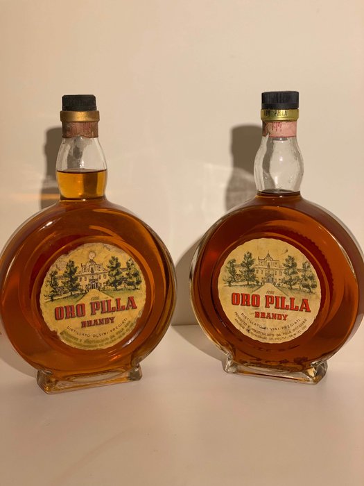 Oro Pilla - Vintage 1962 & Vintage 1964 - Italian brandy - 100cl - 2 bottles