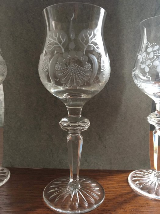 Meissen - Wine glasses 'Meissener Blume' (6) - Crystal