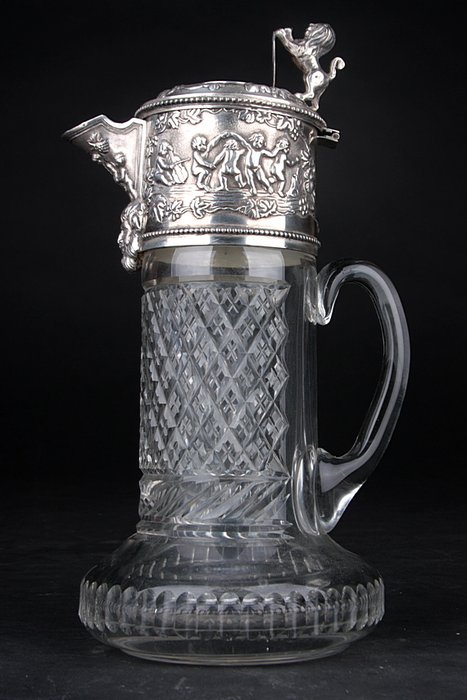 Um grande jarro em prata - Topazio - .925 prata - Portugal - 1900-1949