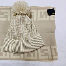fendi hat and scarf set