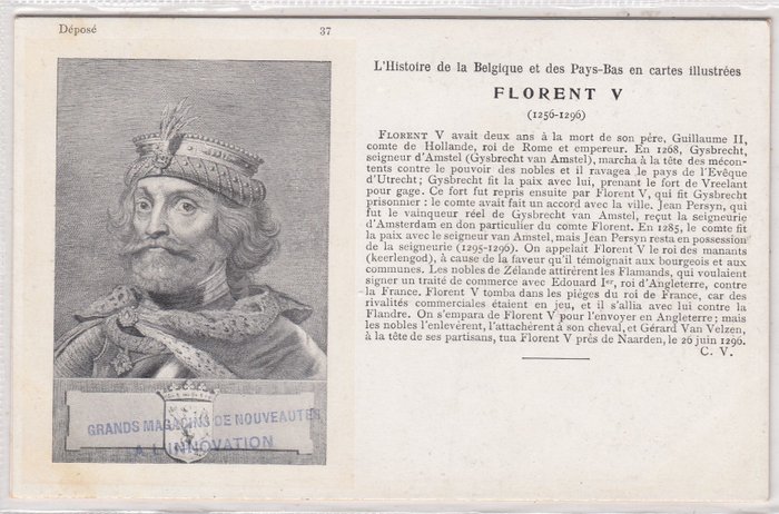 Personnages célèbres de l'histoire néerlandaise et belge (Collection Rois, Nobles et Célébrités de 100) - 1900