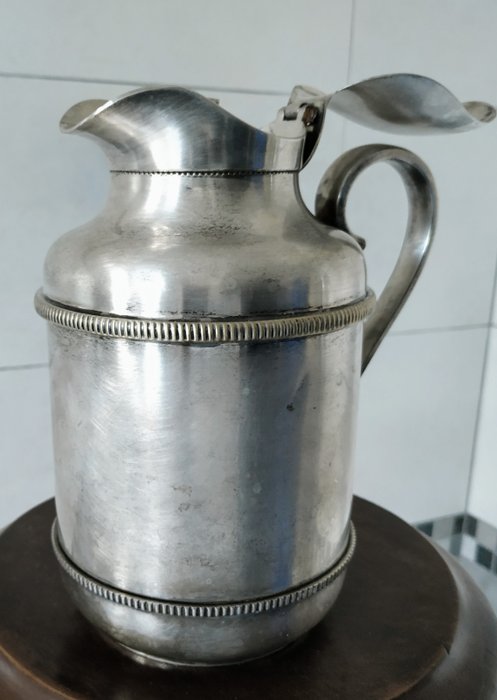 English style jug Standard made in Italy - Original Vintage Thermos in Silver plated