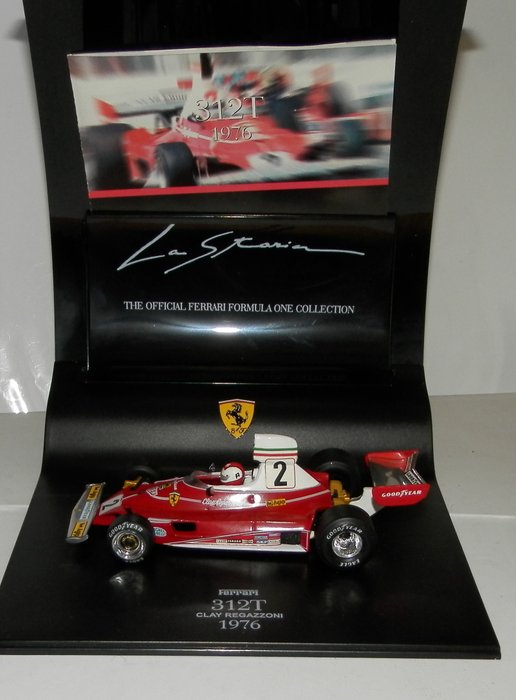 Ferrari 312 Clay Regazzoni 1:43 escala F1 Coche de Juguete Modelo de Fórmula Uno en miniatura 