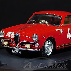 Falk 1:43 Model Alfa Romeo Giulietta SV #58 11th Rally Sestriere 1958 Schramm 