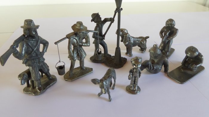 Royal Holland Pewter - Meeuws Pewter - Old Dutch historical figurines (9) - Tin