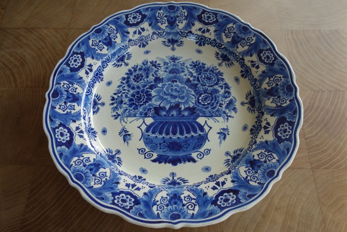 Porceleyne Fles - Delft Blue Platte Befreiungsjahr 1945 - Keramik