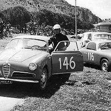 Alfa Romeo Giulietta Sprint #48 rally sestriere 1958 Ada pace 1:43 Model Bang 