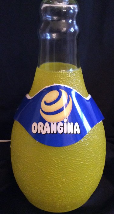 ORANGINA - mooie lamp in de vorm van een limonadefles - Lampada - Vetro