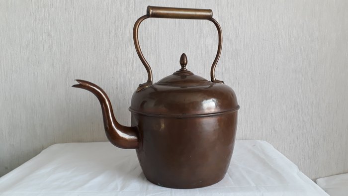 Hazaz Freres Fes  - Antique copper kettle dated 1860-1900 (1) - Copper