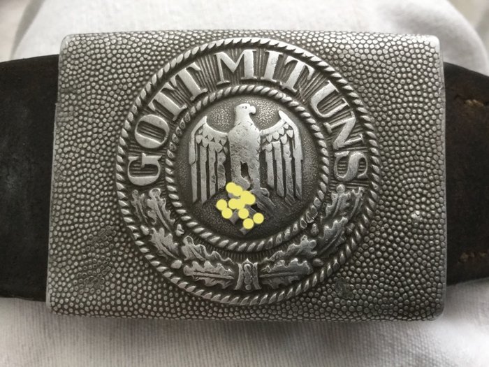 Tyskland - Wehrmacht Belt aluminiumkopplingslås WO2. Barn upptäckten - bälte - 1940