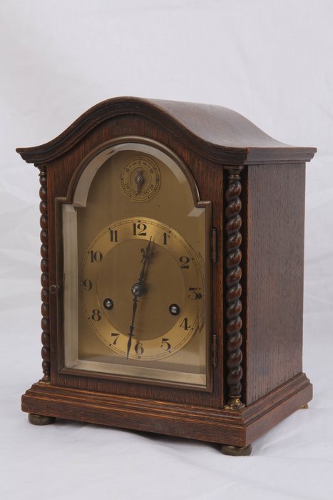 Table clock / GB - Gustav Becker - Glass, Wood - 1880/1900
