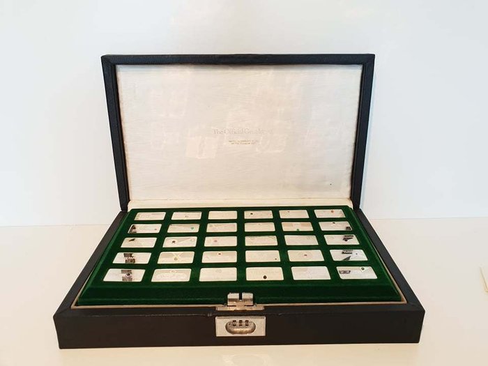 Franklin Mint - Large Collection "The Silver Gem Ingots of The World - 30 ingot totals over 715grams or Sterling silver, including all the most precious gemstones or