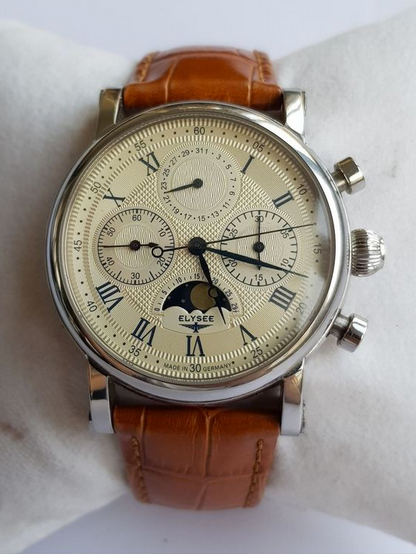 Elysee -  Elysee Mechanico Chronograph – moon phase – wristwatch - 12030  - Homem - 2011-presente