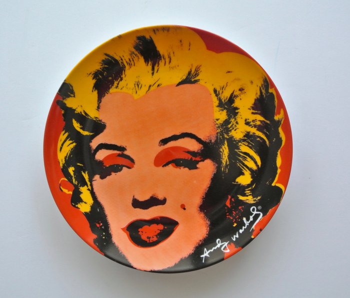 Block China Marilyn Monroe Andy Warhol Salad Plate 