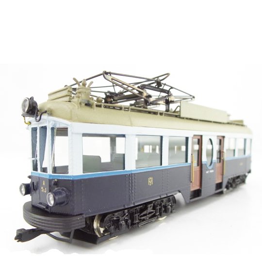 Philotrain H0 - 870/13 - Tram - Motorcar A 500 "The Blue Tram", Brass model - NZH 
