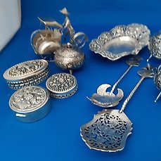 bevroren Gentleman vriendelijk voorzichtig Verzameling Djokja zilver (10) - .800 zilver, .925 zilver - - Catawiki