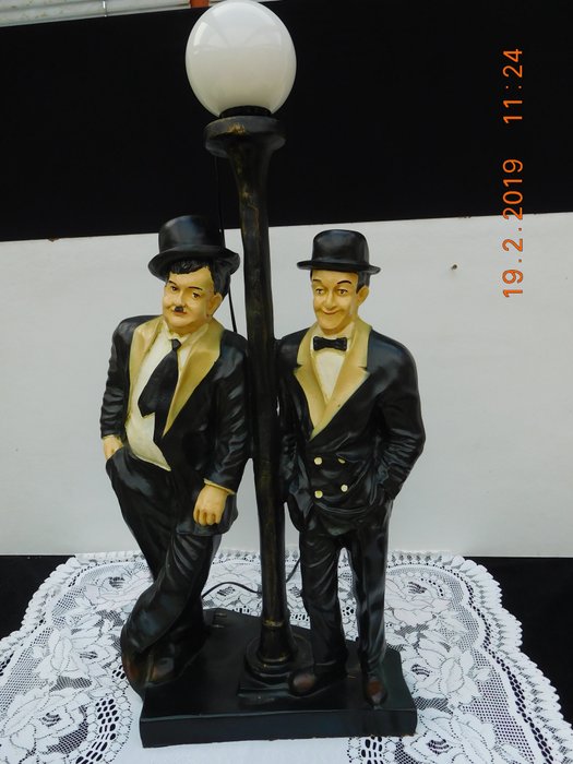 Laurel和Hardy / Stan和Ollie  - 台灯 - 铸石