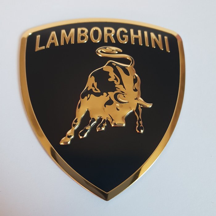Aluminium 3D-sticker - Lamborghini Emblem Aluminium 3D Sticker - 2019-2019 (1 items) 
