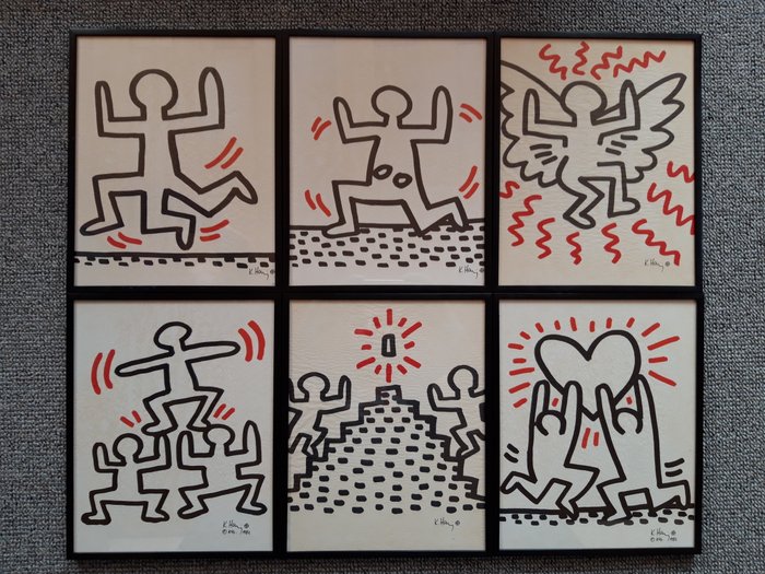 Keith Haring  - Bayer Suite 'Sali-Adalat' (komplett, 6 Blätter)