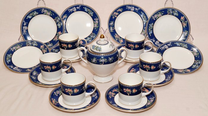 Wedgwood "Blue Siam" COFFEE CAN AND SAUCER 