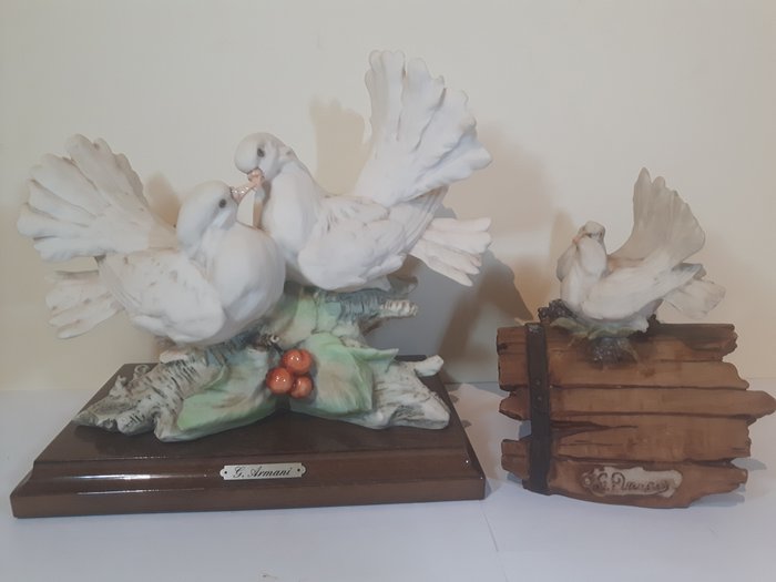 Giuseppe Armani - Capodimonte - 白鴿 (2) - 陶瓷