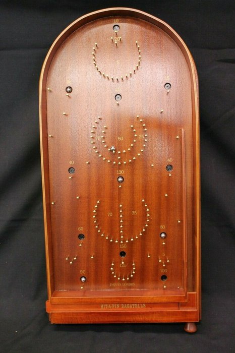 JAQUES OF LONDON HIT A PIN BAGATELLE WOODEN PUB FAMILY GAME FULLY BOXED