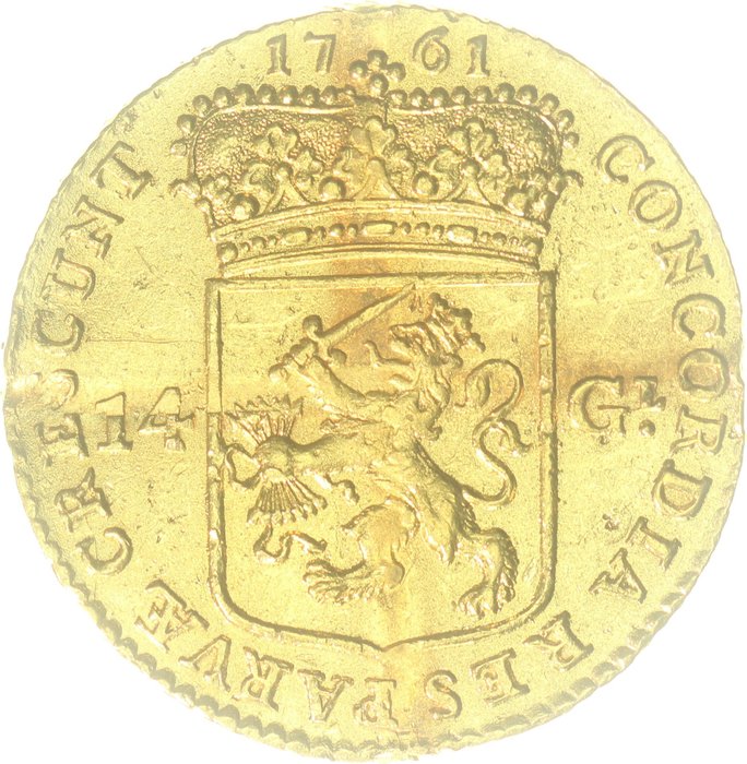 Mineraalwater afvoer Habubu Netherlands - Utrecht - Gouden rijder of 14 Gulden 1761 - - Catawiki