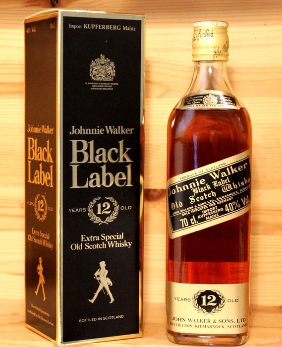 Johnnie Walker 12 years old Black Label Old Scotch Whisky