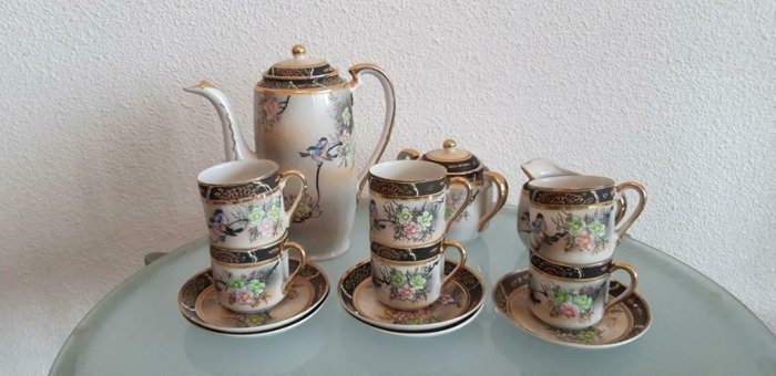 Servicio de té japonés. Extranjeros. Japón alrededor de 1930 (1) - Porcelana