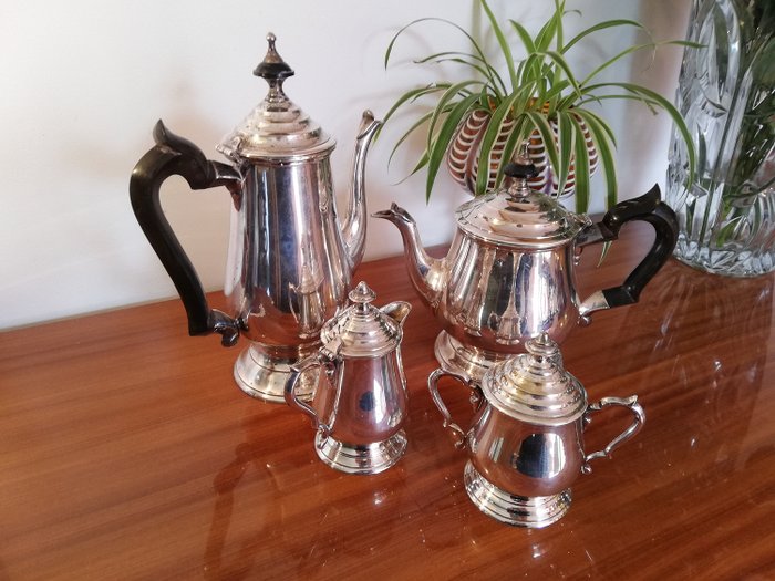 Orfèvrerie Pioneer E.P.N.S - Art déco - Coffee / tea service - Silver plated / Silver plated