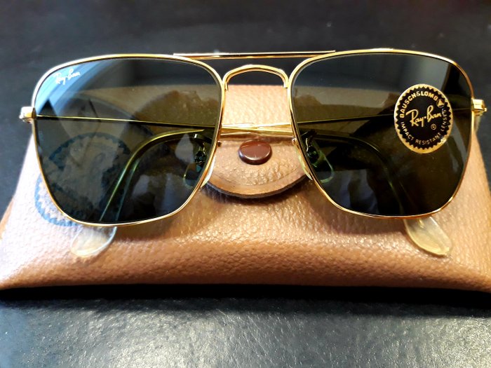 ray ban gold plated