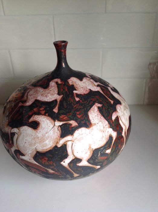 Paolo Staccioli - 花瓶 (1) - 陶瓷