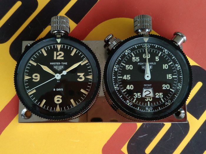 Time measurement instrument - HEUER RALLYE MASTER SET - MASTER TIME + MONTE CARLO - 1960 (1 items) 