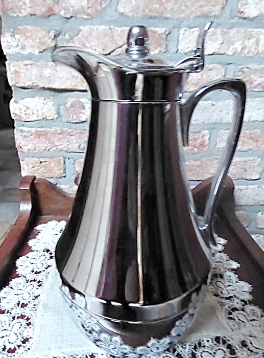 Alfi  - 设计银复古热水瓶 - 镀银铬