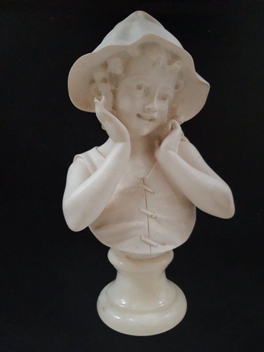 Giuseppe Bessi - Studio Prof G. Bessi - bust (1) - alabaster og marmor