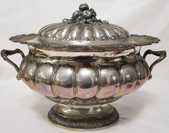Soup bowl (1) - .800 silver - Italy