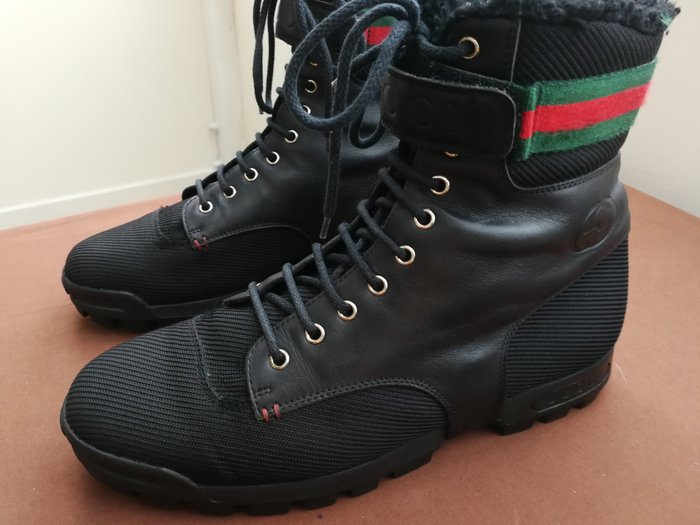 gucci boots lace up