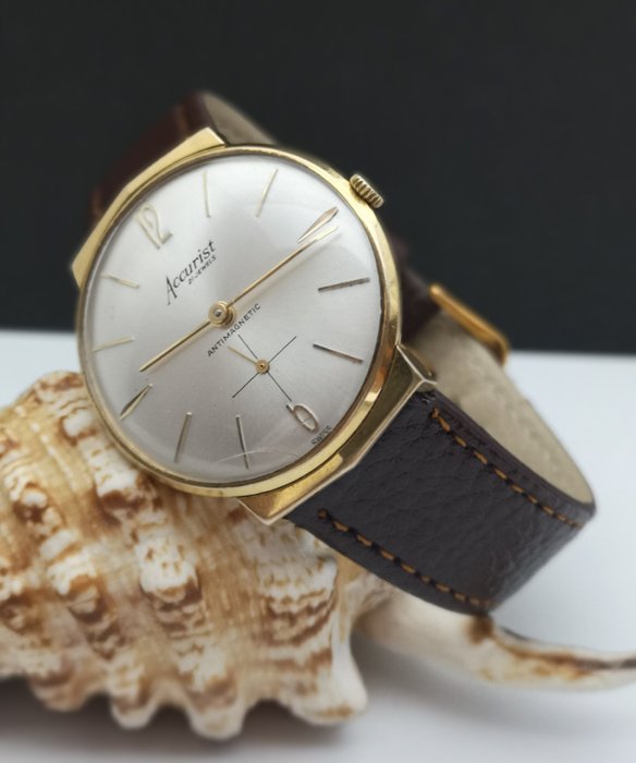 Accurist - Swiss Made -  (Peseux 320) - 21 Jewels  - 33 mm - Gold Plated G10 - Heren - 1960-1969