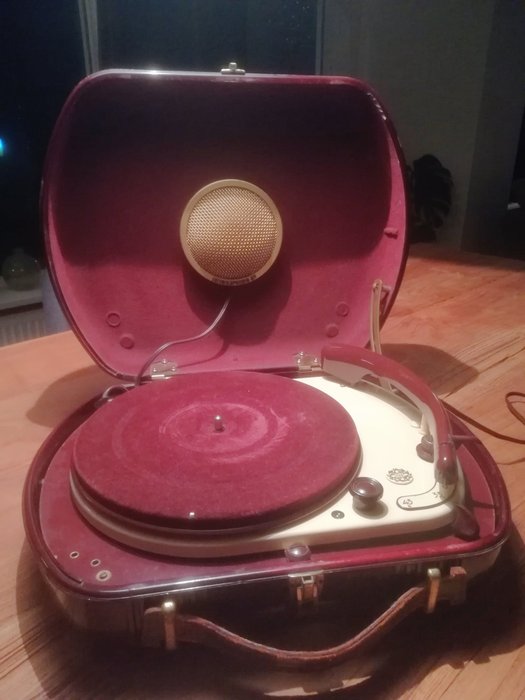 Zeldzame Telefunken  - Musikus V Jubilate (1953)  - 33, 45 e 78 rpm Gramofone - baquelite