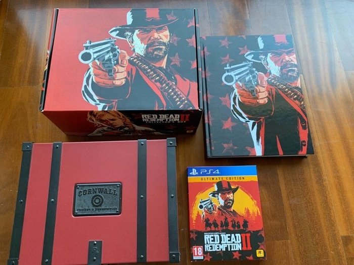 Red Dead Redemption 2 Ultimate Edition + Collectors Box + Hardcover Guide Playstation 4 - 電子遊戲 (3) - 帶原裝盒