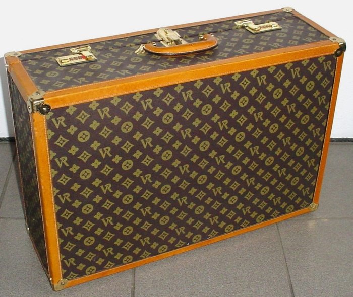 VR DIANN Suitcase Vintage 70s - plastic and leather