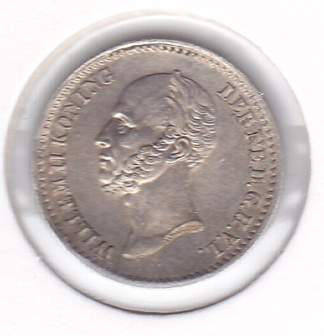 Nederland – 10 cent 1849 b (zonder punt achter het jaartal) – Zilver