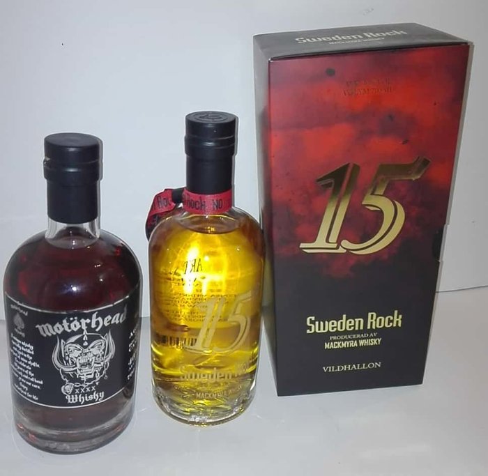 Mackmyra Sweden Rock 15 years old Vidhallon & Motörhead - 700ml - 2 bottles