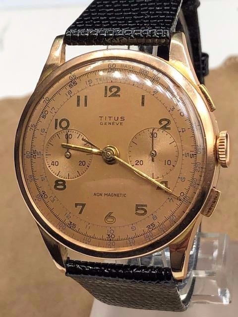 Titus - Genève Chronograph 18K - L48 - Uomo - 1950-1959