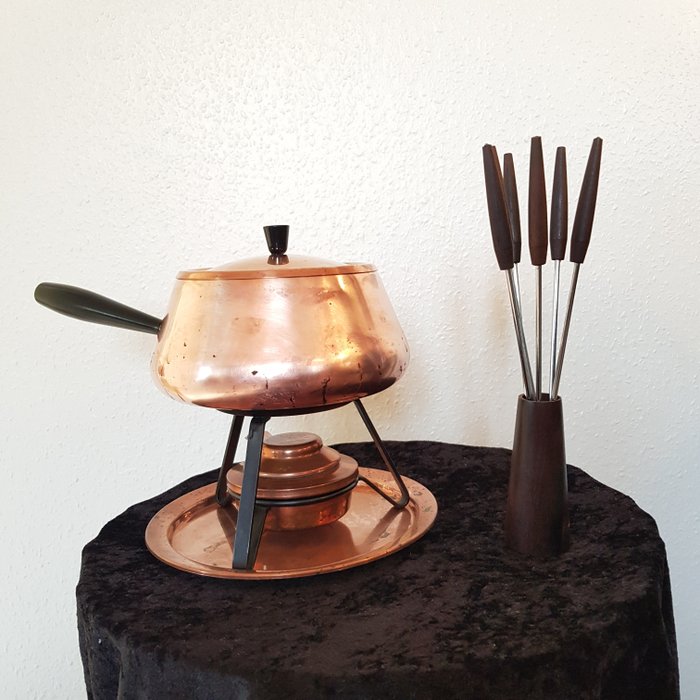 Spring - 完整的火鍋套裝 - 木, 銅