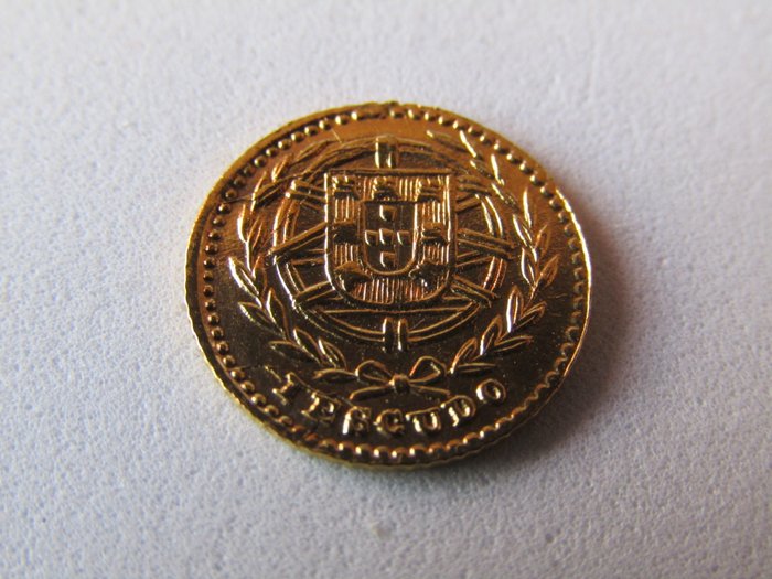Portugal - República - 1 Escudo  1910 - Ensaio - Raro  - Guld
