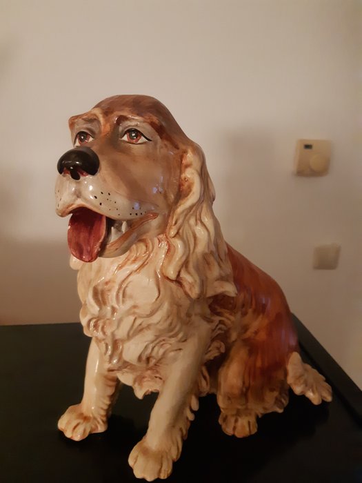 Bassano - câine, Figurină - Porțelan